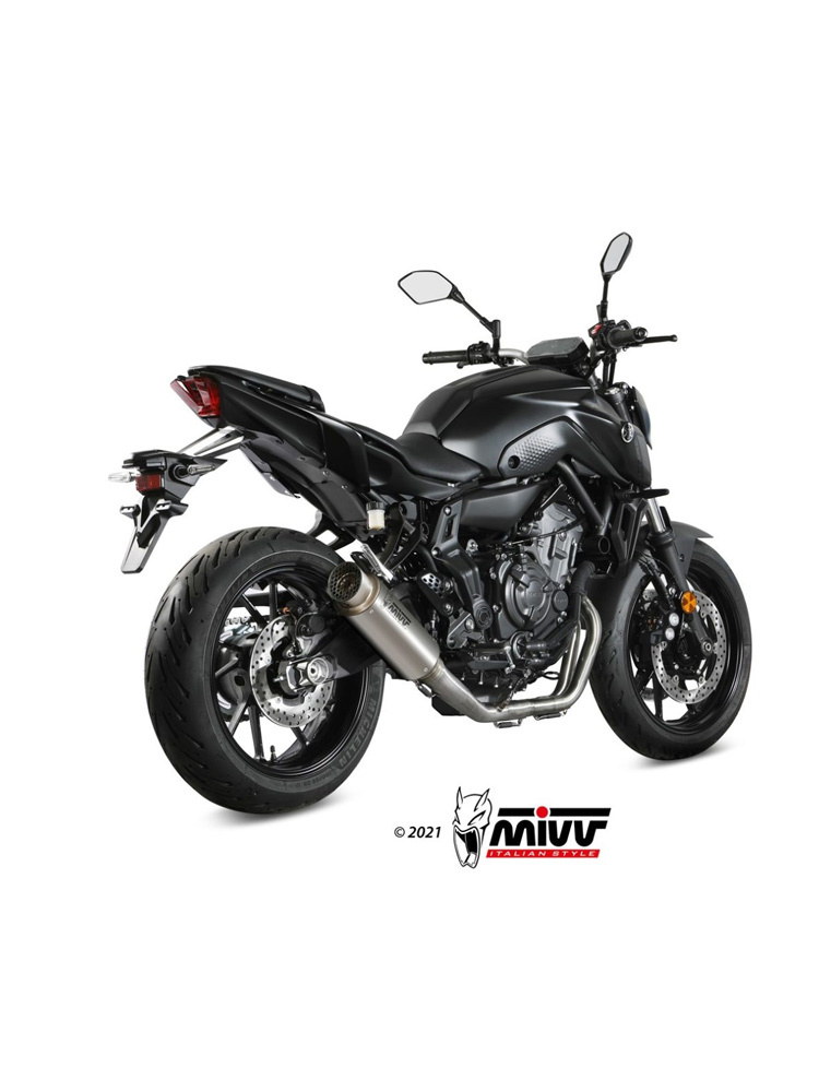 Pełny układ wydechowy (GP Pro) MIVV do Yamaha MT-07 / FZ-07 (21-) titanium