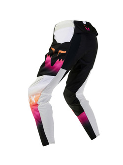 Spodnie cross damskie Fox 180 Flora czarno-biało-różowe