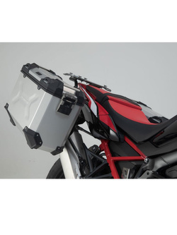 Zestaw: kufry boczne + stelaże PRO TRAX ADV SW-MOTECH 45/37 L do motocykla Honda CRF1100 L Africa Twin (19-21) [pojemność 45 + 37L]