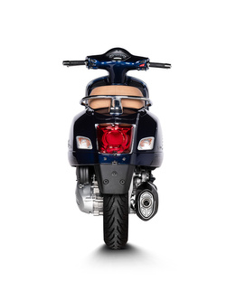 Tłumik motocyklowy Slip-On Line Akrapović Vespa GTS 300/ Sei Giorni 300 (21-24) [stal nierdzewna] czarny