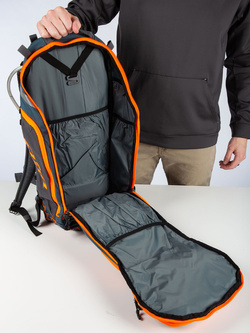 Plecak motocyklowy Klim Arsenal 30 szaro-pomarańczowy