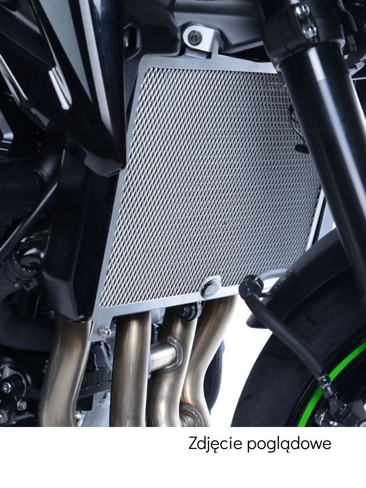 Osłona chłodnicy R&G aluminiowa do Kawasaki Z 900 (17-)/ Z 900 RS (21-) zielona