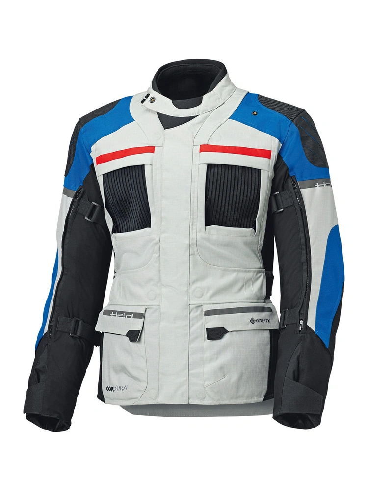 Kurtka motocyklowa tekstylna Held Carese 3 szaro-niebieska