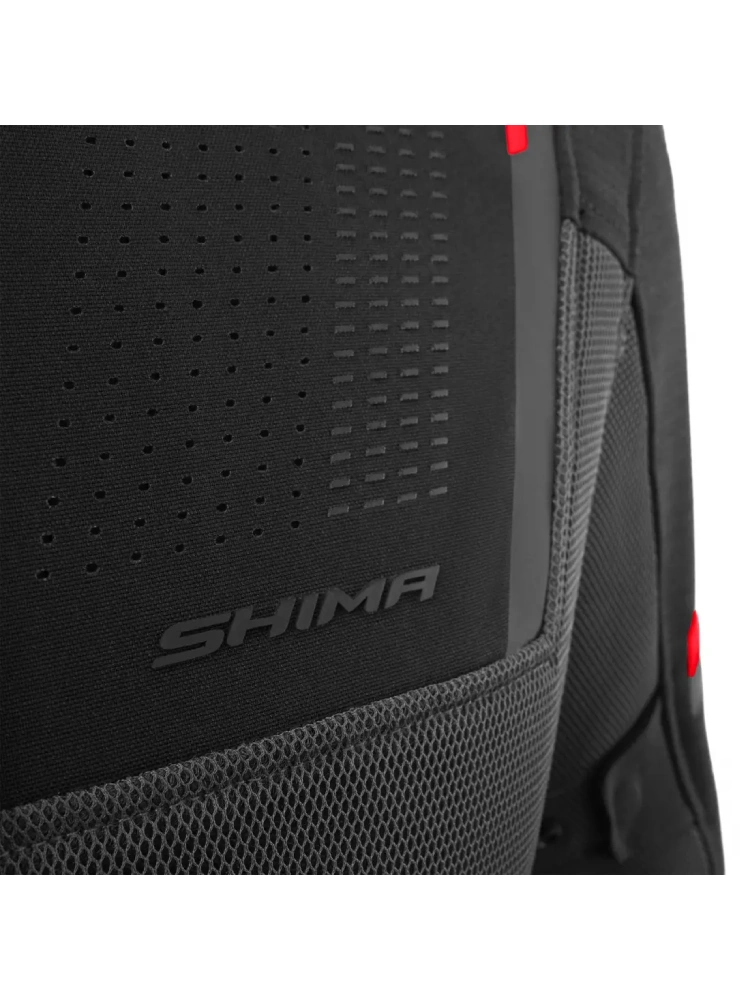 Kurtka motocyklowa tekstylna Shima Rush 3.0 Air G2 szaro-czerwona