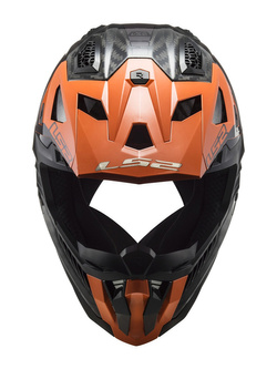 Kask enduro LS2 MX703 X-Force Victory czarno-pomarańczowy