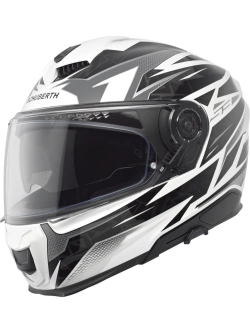 Kask integralny Schuberth S3 Thunder czarno-biały połysk