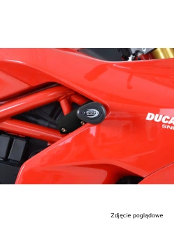 Crash pady Aero R&G do Ducati Supersport / S (17-20) (bez wiercenia) białe
