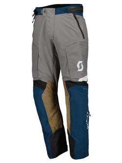 Spodnie motocyklowe tekstylne Scott Dualraid Dryo niebiesko-szare