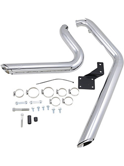 Pełny układ wydechowy Vance & Hines Shortshots Straggered chrom do Harley Davidson FXS/FXST/FLST (00-11) (z wyjątkiem FXCW/C (08-11), FXSTSSE (09))