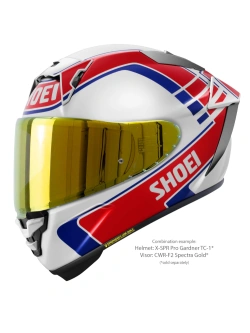Kask integralny Shoei X-SPR PRO Gardner TC-1 biało-czerwony