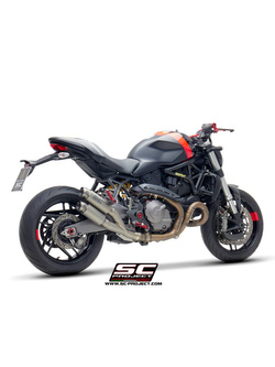 Podwójny tłumik SC-Project Twin GP70-R Carbon / Titanium (Slip on) - Ducati Monster 821 [18-20]
