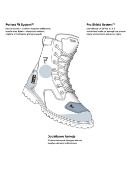Buty motocyklowe turystyczne Rebelhorn Falcon czarne