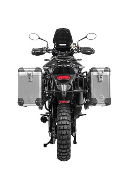 Zestaw: kufry boczne aluminiowe srebrne Zega Pro + stelaże czarne Touratech Triumph Tiger 900 Rally / Pro / GT / GT Pro (20-) (31+38L)