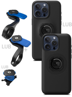 Zestaw rowerowy: etui na telefon iPhone 15 Pro Max + mocowanie Quad Lock