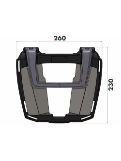 Stelaż pod kufer centralny Hepco&Becker EasyRack Honda XL 750 Transalp (25-)/E-Clutch (26-)