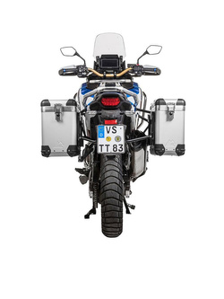 Zestaw: kufry boczne z anodowanego aluminium "And-S" Zega Pro + stelaże czarne Touratech Honda CRF1100L Africa Twin (22-)/ Adventure Sports (31+38L)