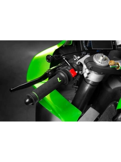 Manetki motocyklowe uniwersalne Lampa Sport-Grip zielone
