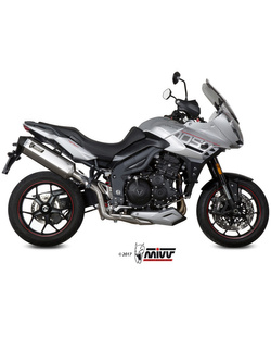 Tłumik motocyklowy Slip-On Line (Speed Edge) MIVV do Triumph Tiger 1050 Sport (17-20) srebrny