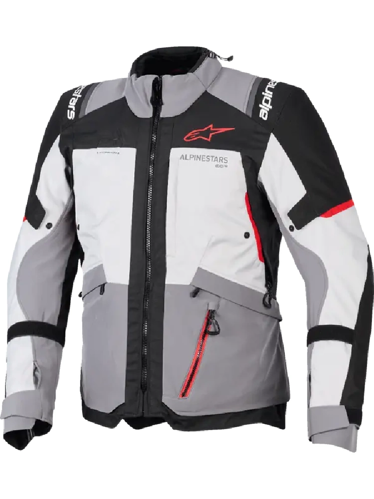 Kurtka motocyklowa tekstylna Alpinestars Andes V4 Drystar czarno-szaro-czerwona