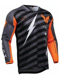 Bluza enduro Thor Launchmode Vented Raid szaro-czarna