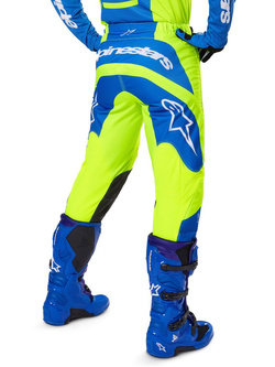 Spodnie cross Alpinestars MX Fluid Haul żółto-niebieskie 