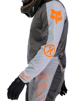 Bluza enduro Fox Ranger Air Offroad Pewter szaro-pomarańczowa