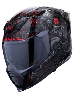 Kask integralny Icon Ultraflite MIPS Misanthrope czarno-czerwony