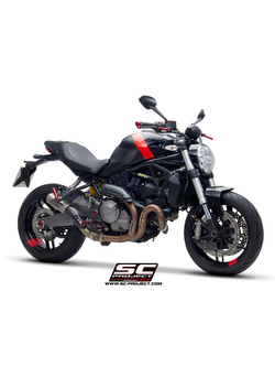 Tłumik SC-Project CR-T Titanium [tytanowa rura łącząca] (Slip on) - Ducati Monster 821 [18-20]
