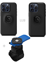 Zestaw: etui na telefon iPhone 15 Pro Max + uchwyt Quad Lock montowany za pomocą paska z szybkozłączką