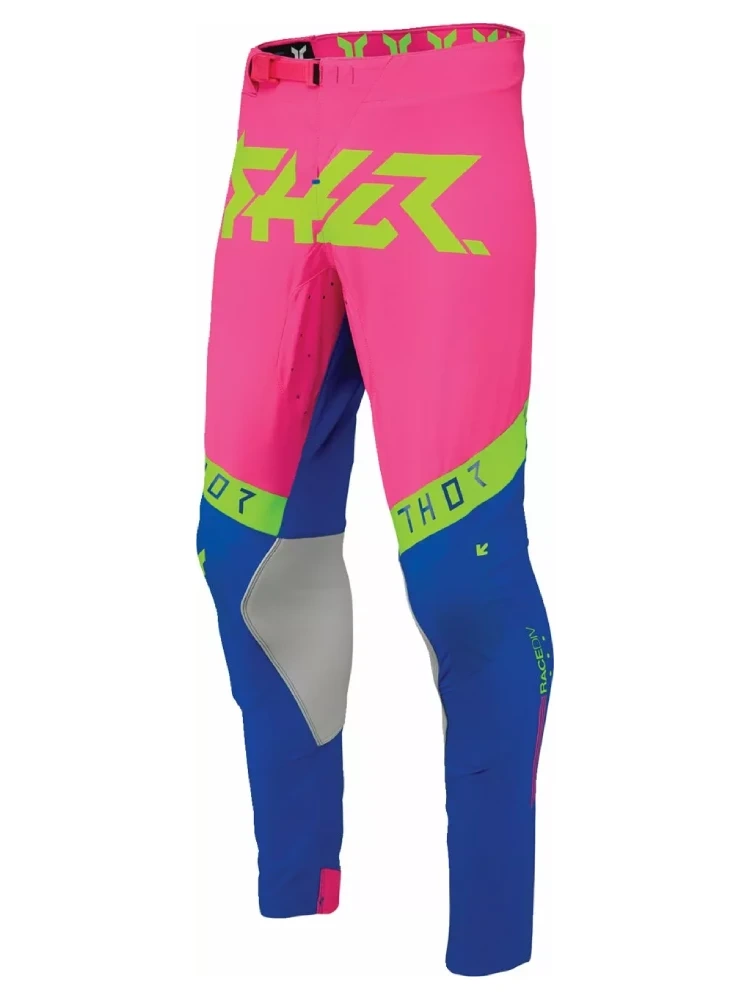 Spodnie cross Thor Sportmode Flite niebiesko-różowe