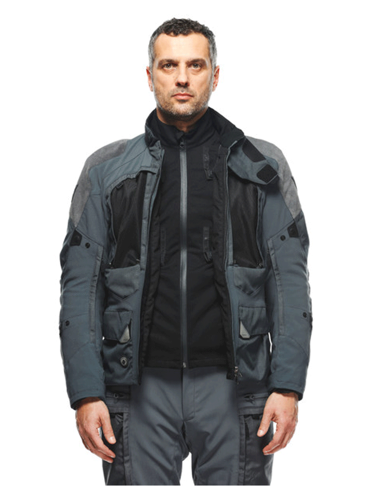 Kurtka motocyklowa tekstylna Dainese Springbok 3L AbsoluteShell szara