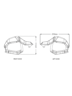 Poszerzenie handbarów PUIG do Honda CRF1000L Africa Twin (16-19) lekko przyciemniane