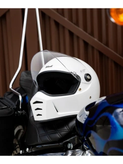 Kask integralny Biltwell Lane Splitter Solid biały