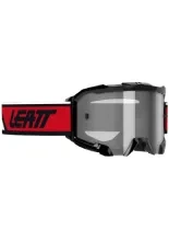 Gogle motocyklowe Leatt Velocity 4.5 Iriz z przyciemnianą srebrną szybką, czarno-biało-czerwone