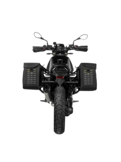 Zestaw: sakwy boczne Soft System Travel czarne + stelaże + bagażnik Touratech BMW R12 G/ S (25-) [poj.: 2 x 40l]