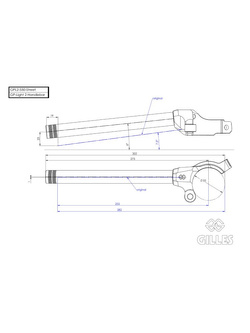 Kierownica clip-on GILLES GPL2-550-STREET BMW M 1000 RR (21-22)/ S 1000 RR (19-) czarna [średnica: 55mm]
