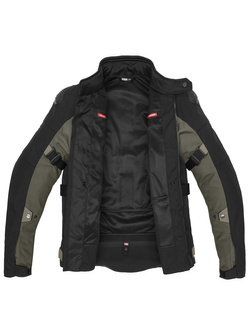 Kurtka motocyklowa tekstylna Spidi RW H2Out czarno-szaro-zielona