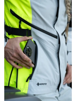 Kurtka motocyklowa tekstylna damska Klim Altitude szaro-fluo żółta
