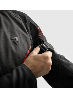 Kurtka motocyklowa tekstylna Rebelhorn Hiflow V czarno-szaro-czerwona