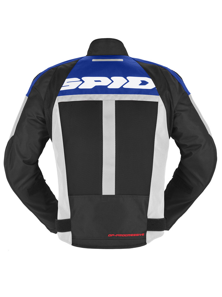 Kurtka motocyklowa tekstylna Spidi Progressive Net WindOut czarno-biało-niebieska