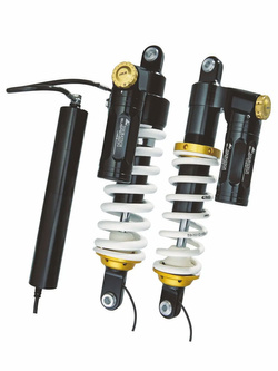 Zestaw amortyzatorów przód+tył obniżających zawieszenie DSA / Plug & Travel Evo Touratech BMW R1200GS Adventure (LC) / R1250GS Adventure (14-24) [-25 mm]