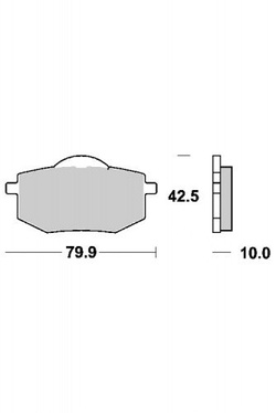 KLOCKI HAMULCOWE SBS 616 HF