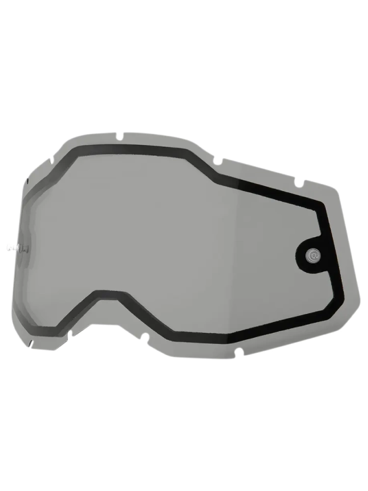 Szybka do gogli 100% Racecraft2, Accuri2, Strata2 podwójna, szara