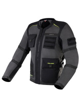 Kurtka motocyklowa tekstylna Rebelhorn Brutale czarno-szaro-fluo żółta