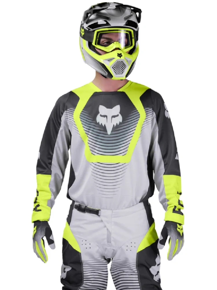 Bluza enduro Fox 180 Collect czarno-szaro-żółta