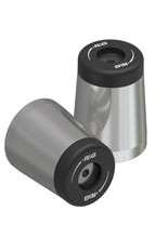 Koncówki kierownicy motocyklowej R&G Racing Aprilia Tuono 660 (21-24) srebrno-czarne