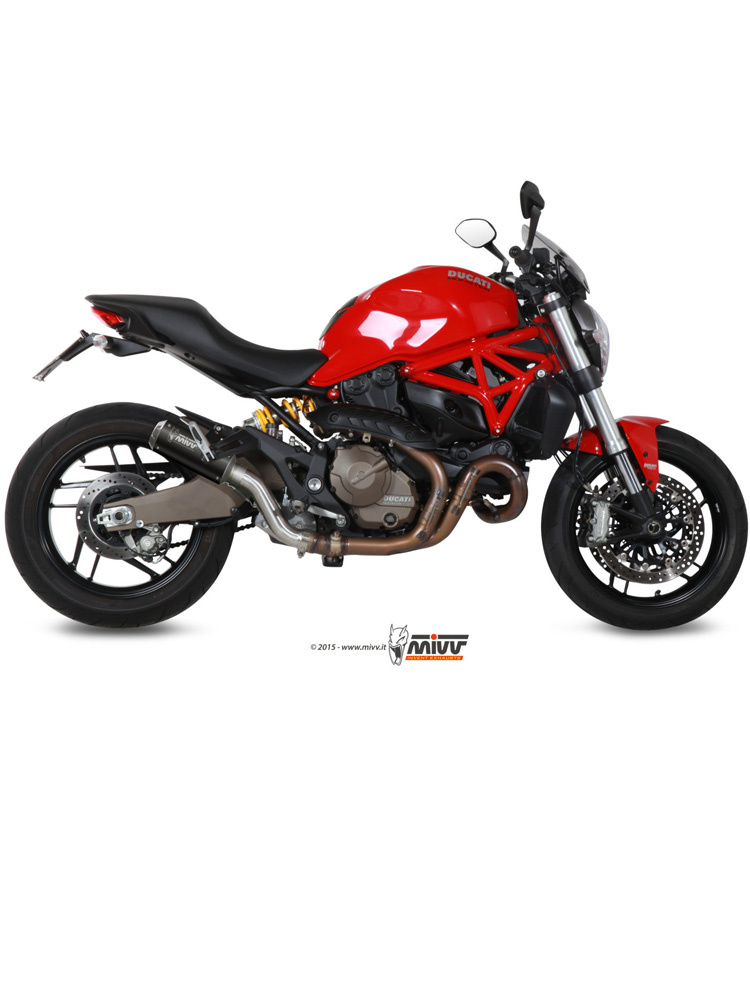 Tłumik motocyklowy Slip-On Line (MK3) MIVV do Ducati Monster 821 (14-17) / 1200 / S (14-16) czarny