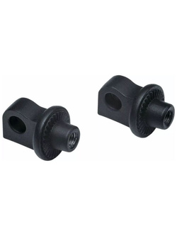 Adaptery do podnóżków Kuryakyn rowkowane czarne