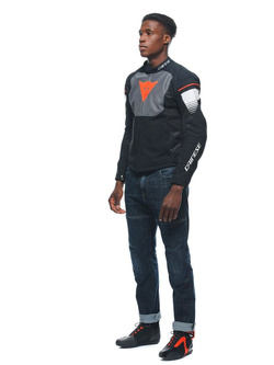 Kurtka motocyklowa tekstylna Dainese Air Fast Tex czarno-szaro-biała
