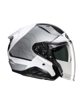 Kask otwarty HJC RPHA 31 Chelet srebrno-biały